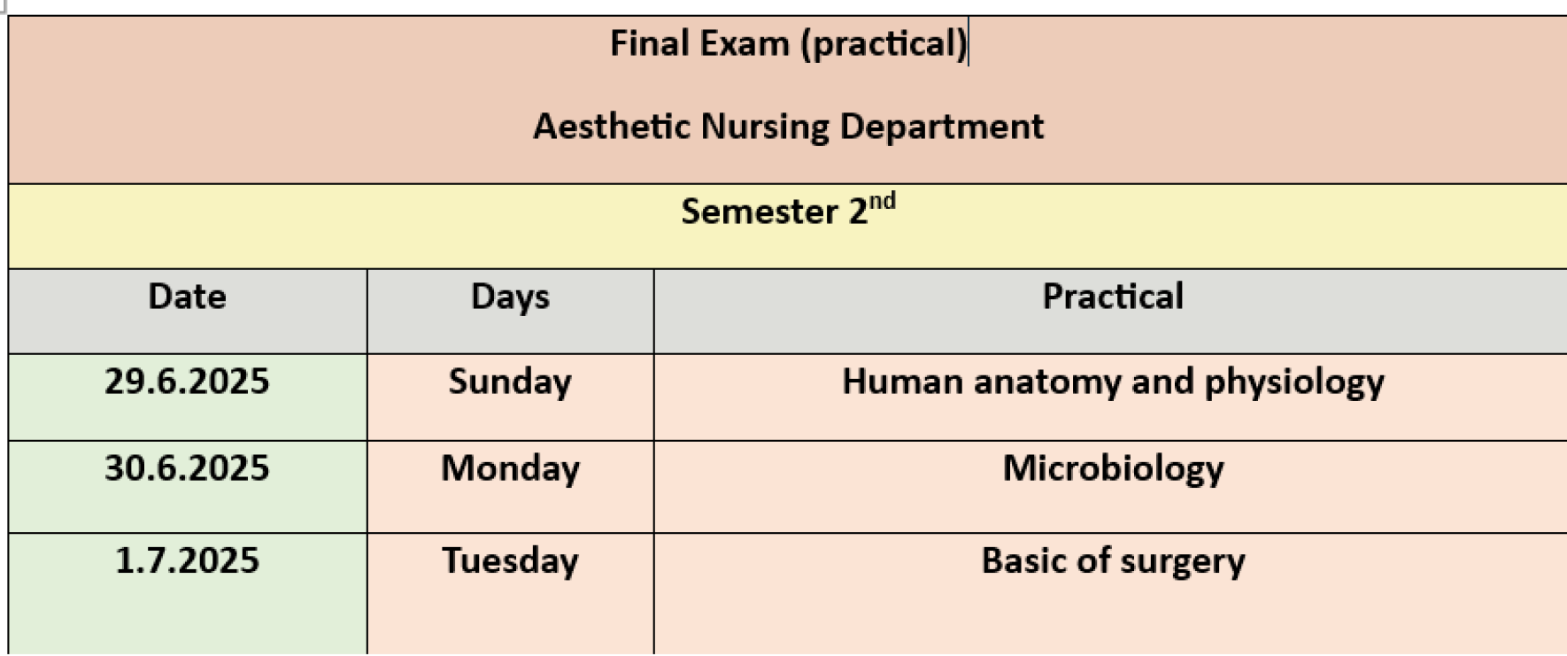course
